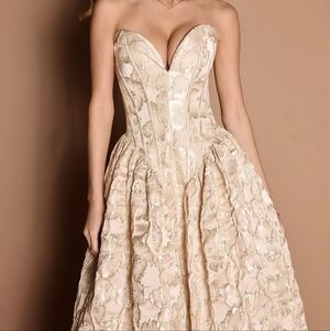 Azazie Atelier Lenka Vintage Blush Gown